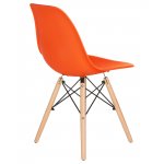 Набор 4 шт Стул обеденный DOBRIN DSW, ножки светлый бук, цвет оранжевый (O-02)