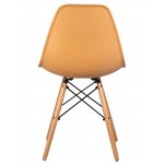 Набор 4 шт Стул обеденный DOBRIN DSW, ножки светлый бук, цвет персиковый (NX-Y-06)