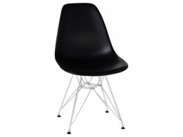 Стул обеденный DOBRIN DSR, ножки хром, цвет чёрный (B-03)