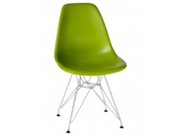 Стул обеденный DOBRIN DSR, ножки хром, цвет салатовый (G-08)