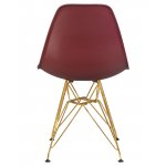 Стул обеденный DOBRIN DSR, ножки золотые, цвет сливовый (R-13)