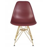 Стул обеденный DOBRIN DSR, ножки золотые, цвет сливовый (R-13)