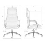 Офисное кресло для руководителей DOBRIN NERO, черный (RXT051-21)