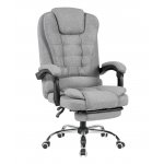 Кресло руководителя TopChairs President NEW серое в ткани Кресло руководителя TopChairs President NEW серое в ткани