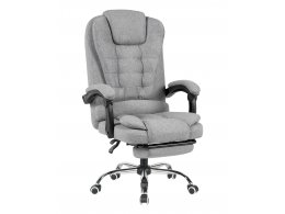 Кресло руководителя TopChairs President NEW серое в ткани
