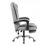 Кресло руководителя TopChairs President NEW серое в ткани Кресло руководителя TopChairs President NEW серое в ткани