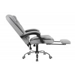 Кресло руководителя TopChairs President NEW серое в ткани Кресло руководителя TopChairs President NEW серое в ткани