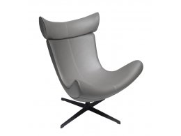 Кресло TORO серый, экокожа