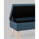 Банкетка Сторми с ящиком темно-синий