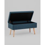Банкетка Сторми с ящиком темно-синий