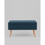 Банкетка Сторми с ящиком темно-синий