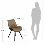 Стул Soft светло-коричневый с чёрным, рогожка Стул Soft светло-коричневый с чёрным, рогожка