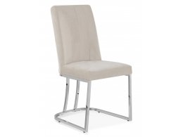 Стул обеденный Пресли DC-3024, 42х44х92, бежевый/серебро Стул обеденный Пресли DC-3024, 42х44х92, бежевый/серебро