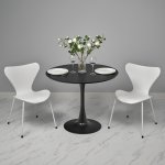 Стул Seven Style белый с белыми ножками