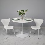 Стул Seven Style белый с белыми ножками