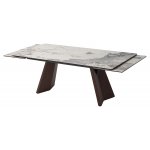 Стол BRIAN 200 MATTE PANDORA керамика на стекле/ Орех, ®DISAUR