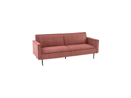 Диван прямой Кассель велюр рельефный коралловый