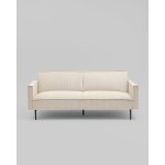 Диван прямой Кассель велюр рельефный молочный