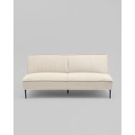 Диван прямой Кассель велюр рельефный молочный