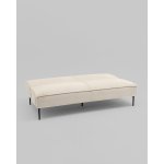 Диван прямой Кассель велюр рельефный молочный