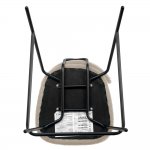 Стул полубарный Ant букле латте