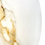 Стол Aura 110см, керамогранит Calacatte gold мрамор, белый Стол Aura 110см, керамогранит Calacatte gold мрамор, белый