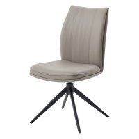 Стул YOHAN 360 град. поворот. HF017-09 Латте, экокожа / Черный, ®DISAUR