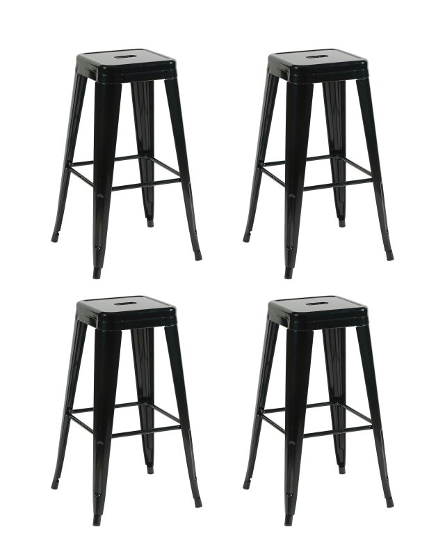 Стул барный TOLIX черный глянцевый KD 4 шт.