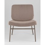 Кресло Эбигейл велюр бежевый, каркас бежево-серый