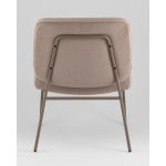 Кресло Эбигейл велюр бежевый, каркас бежево-серый