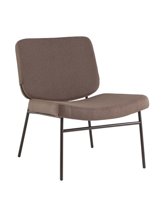 Кресло Эбигейл велюр коричневый, каркас серо-коричневый