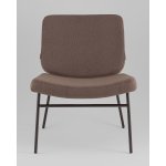 Кресло Эбигейл велюр коричневый, каркас серо-коричневый