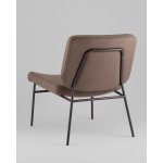 Кресло Эбигейл велюр коричневый, каркас серо-коричневый