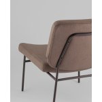 Кресло Эбигейл велюр коричневый, каркас серо-коричневый