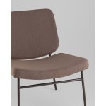 Кресло Эбигейл велюр коричневый, каркас серо-коричневый