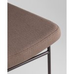 Кресло Эбигейл велюр коричневый, каркас серо-коричневый