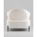 Кресло Кэнди ткань букле белый