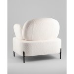 Кресло Кэнди ткань букле белый