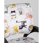 Кресло офисное TopChairs Simple SN Junior принт Blue Cats пластик черный