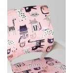 Кресло офисное TopChairs Simple SN Junior принт Pink Cats пластик белый