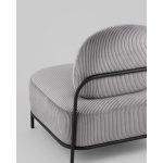 Кресло Стоун велюр рельефный светло-серый