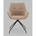 Кресло вращающееся Кимберли рогожка/замша бежевый