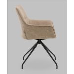 Кресло вращающееся Кимберли рогожка/замша бежевый