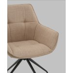 Кресло вращающееся Кимберли рогожка/замша бежевый
