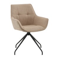 Кресло вращающееся Кимберли рогожка/замша бежевый