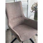 Стул GALAXY, 360 град. поворот. B5 Капучино, велюр / черный каркас, М-City