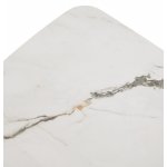 Стол PALACIO 180  KL-188 Контрастный мрамор матовый, итальянская керамика/ Шампань, ®DISAUR