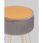 Пуф Астор серый