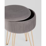 Пуф Астор серый