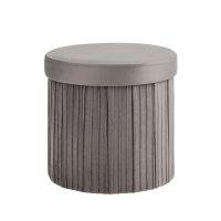 Пуф складной с ящиком Store Round антрацитовый